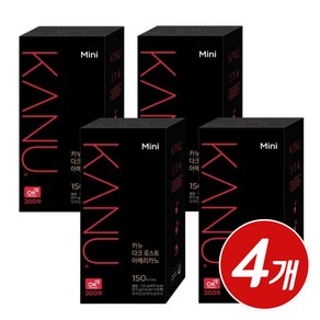 동서식품 카누 미니 다크 로스트 아메리카노 블랙커피 스틱 150개입 x 4개 사무실 회사 대용량