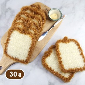 엘이케이 쫀쫀한 식빵 아크릴 수세미 (1개입), 30개, 1개입