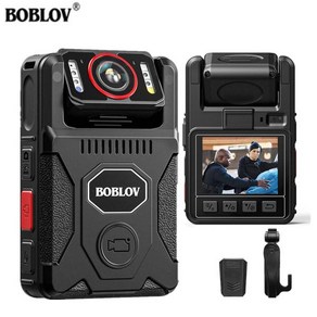 BOBLOV M7 Po 4K GPS 바디 마운트 카메라 128GB 180 deg 회전 4000mAh 배터리 15 시간 녹화 바디캠, 1.Buit in 128GB