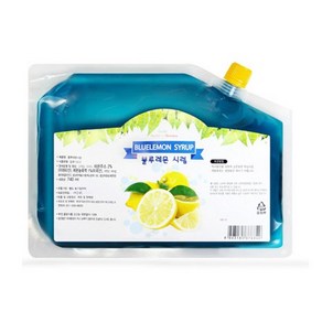 쥬피터 블루레몬 시럽 리필형 1kg, 1개