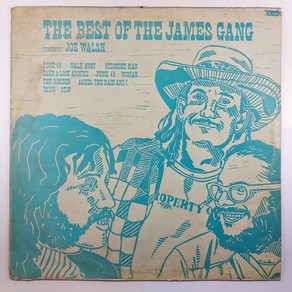 (중고LP 물세척)(빈티지 인테리어용) THE BEST OF THE JAMES GANG/ 자켓 닳음 파손은 수선함/ 튐 현상 잡음 있음