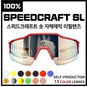 세련아이 [자체제작] 100% 백프로 스피드크래프트 숏 SPEEDCRAFT SL 고글 호환/리필/스페어 렌즈, 클리어(투명), 1개