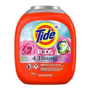 타이드 포즈 캡슐세제 세탁세제 다우니향 대용량 104개 Tide Pods