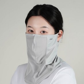 OBeU 숨쉬기 편한 새부리형 골프 자외선차단 마스크, 그레이, 1개