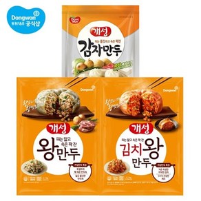 동원에프앤비 [S]동원 개성 왕만두 2.1kg x 2개/김치왕만두/감자만두, 개성 왕만두2.1kgx1개+김치왕만두2.1kgx1개