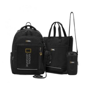 내셔널지오그래픽 키즈 필통GIFT K251KBG520 코닉 라이트업 3SET 블랙 매장정품 187901, BLACK, 000