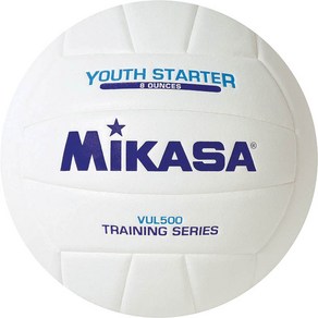 Mikasa Youth State 8 Ounce Volleyball 미카사 유스 스타터 8 온스 배구, White, 1개