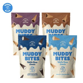 [미국인기템] 머디바이츠 와플 초코콘 바이츠 월드콘 꼬다리 와플콘 Muddy Bites 4종 Chocolate Waffle Cone Snacks