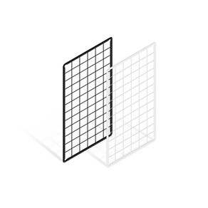 위드금창 메쉬망 300x600mm 다용도 인테리어 벽선반 휀스망, 300x600mm 블랙, 1개