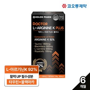 코오롱제약 닥터 L 아르기닌 1000mg, 180정, 1개