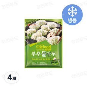 롯데 쉐푸드 부추물만두, 4개, 360g