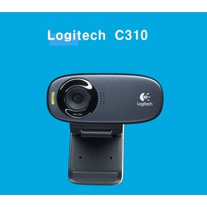 로지텍 Logitech C310 유튜브 카메라 올라인교육 웹캠, 블랙, 1개