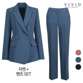 비비드 시크릿가너VIVID SET 여성 모던 더블정장자켓+9부팬츠 정장세트1597296