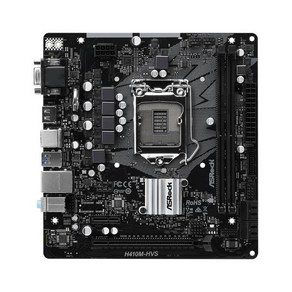 Asock H410M-HVS 마더보드 LGA 1200 인텔 H410 2 × DDR4 PCI-E 3.0 마이크로 ATX 10 세대 코어 i5-10400F i9-10900F CPU