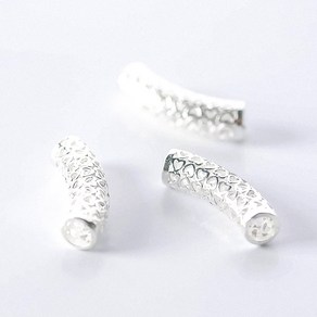 가배리본 22mm 하트문양 은 파이프 장식 silve 925 론데 팔찌 장식 실버