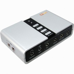 헤드폰 마이크 7.1채널 USB2.0 사운드 박스(S/PDIF 지원) 넷매이트M-330