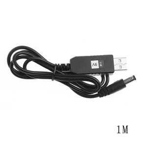 USB 케이블 DC 5V 9V 전압 컨버터 USB 전원 부스트 라인 스텝 업., 1개