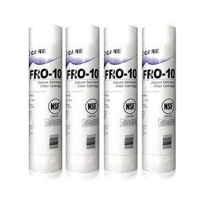 ICARE 10인치 하우징 침전 세디먼트 1차 정수기 필터 FRO-10 1년치 세트(4개입)