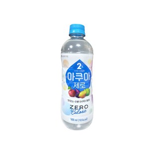 롯데칠성) 2%부족할때 아쿠아 제로, 500ml, 12개