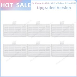 Uwant U200 / Po Edison 2 Pl 로봇청소기 교체용 액세서리 본체 측면 브러시 Hepa 필터 모핑천, 06 SET F, 1개