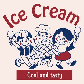 Ice Cream 전사지 용지 필름 의류 티셔츠 에코백 열접착식 패치 리폼