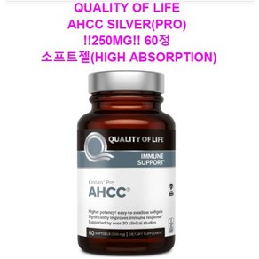 Quality of Life Labs 키노코 실버 AHCC 250mg 60정, 2개