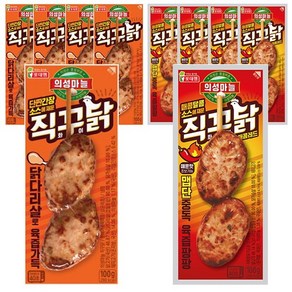 롯데 의성마늘 직꾸닭 오리지널 100gx5 + 매운맛100gx5 / 핫바, 100g, 10개