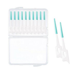 소프트 실리콘 치간 칫 솔 건강 치아 교정 임플란트 일회 휴대 용 40개입, 1개