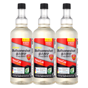 불스원샷 뉴카 0~3만km 연료첨가제 휘발유용 500ml x3개, 3개