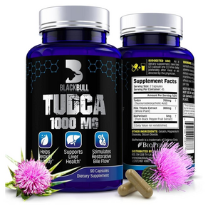 Blackbúll TUDCA 1000mg 90캡슐 간 보조제 밀크씨슬 함유 투드카