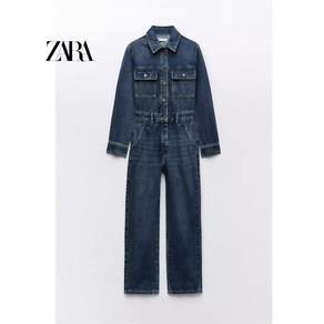 ZARA 자라 프런트 포켓 데님 점프수트