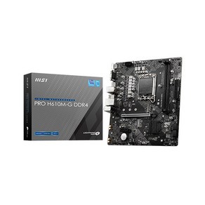 MSI PRO H610M-G DDR4 메인보드 (LGA1700 DDR4 M-ATX), 선택하세요