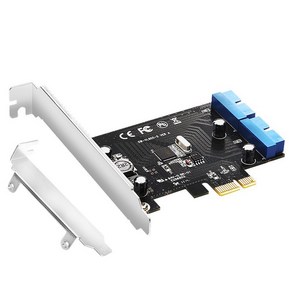 PCI-E to usb3.0 핀 듀얼 20 섀시 전면 패널 데스크탑 확장 카드