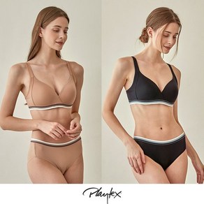 [Playtex] 노와이어 볼륨업 4종 [베이지+블랙] PXW3O0204_T