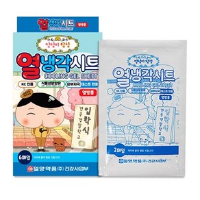 국내생산 캐치티니핑 열냉각시트 이마 열날때 쿨패치 6매, 6개입, 1개