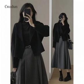 Cwadun 짧은 코트 여성의 가을과 겨울 QWE267