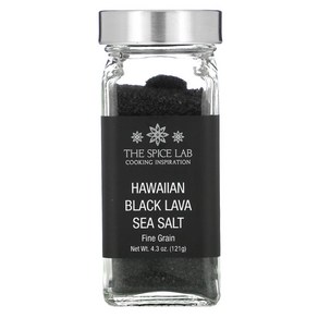 The Spice Lab 하와이 블랙라바 바다 소금 가는 소금 121g(4.3oz) 3팩, 1개, 121g