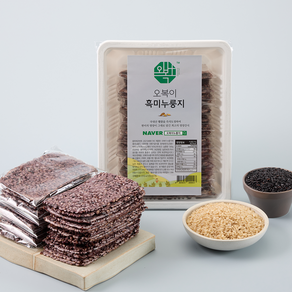 오복이 국내산 수제 현미 누룽지, 흑미, 500g, 6개