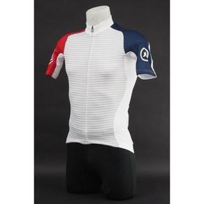 아소스 남성 SS 클럽 USA 성조기 자전거저지 그레이 스트라이프/ Assos Men's SS Club USA Cycling Jesey Gay Stipe