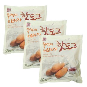 오뗄 추억의 카스테라 핫도그 500g x3봉, 01. 카스테라 핫도그 500g 3봉