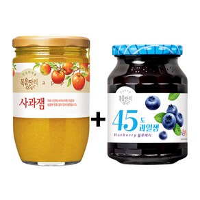 복음자리 사과잼 620g / 45도 블루베리잼 350g 세트, 1개