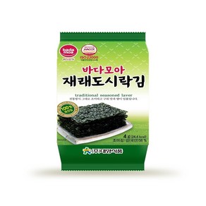 바다모아 재래 도시락 김 72p, 4g, 72개