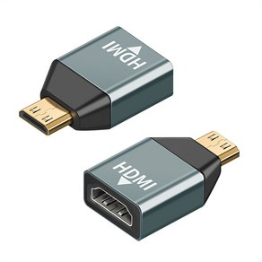 믹스MICS 알루미늄 HDMI v2.0 to Mico-HDMI Mini-HDMI 4K@60Hz 변환 젠더 HDMI 2.0출력 어댑터 연결 커넥터 1P, HDMI(F)-Mini(M), 1개