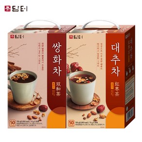 담터 쌍화차플러스 50T +대추차플러스 50T, 750g, 1개