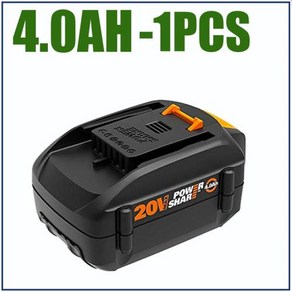 WA3578 WORX 대용량 배터리 오리지널 60AH 브랜드 이온 리튬 50AH 20V 40AH PoweShae, 1개