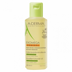 A-DERMA 아더마 엑소메가 컨트롤 안티 스크래칭 에몰리언트 샤워 오일 200ml, 1개