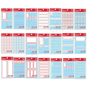 예현 견출지 좋은 라벨지 분류용 보호필름 네임스티커 이름스티커 라벨스티커 인덱스, 35)4020, 적색
