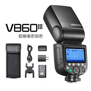 고독스 V860III 3세대 카메라 플래시 스피드라이트 /빅보스, V860IIIF 후지필름용, 1개