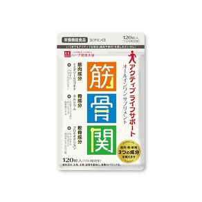 ハーブ健康本舗 일본직구 허브헬스 본점 N-아세틸글루코사민 프로테오글리카니이미다졸 펩타이드 HMB Ca 제제 세키 120알(30일치) 식품 비타민D 서플먼트, 사이즈, 1개, 120정