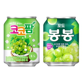 코코팜 포도12캔+포도봉봉12캔 238ml 24캔